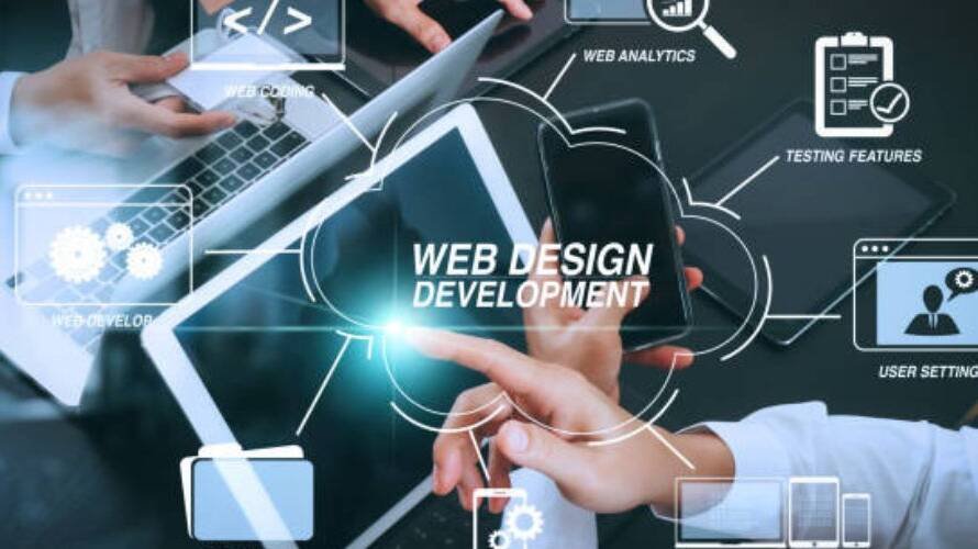 IMAGE SHOWN WEBSITE DEVELOPMENT STRATEGY OVERVIEW