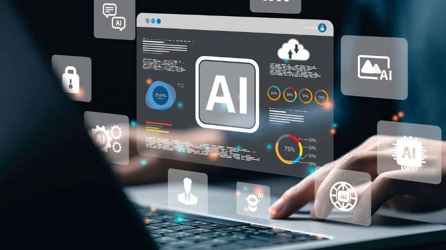 IMAGE SHOWN AN AI SYSTEM WHICH HELPS MAKING Online Presence in The Ai era