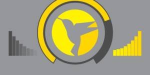 Image shown Hummingbird plugin logo with speed and optimization bars on a grey background. 