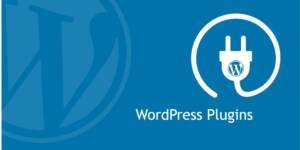 image shown WordPress Plugins icon with a plugin cable and WordPress logo on a blue background.
